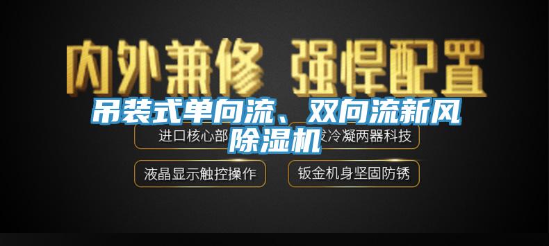 吊装式单向流、双向流新风除湿机