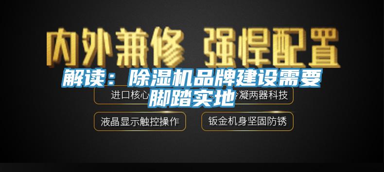 解读：除湿机品牌建设需要脚踏实地