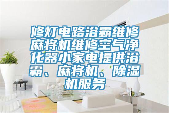 修灯电路浴霸维修麻将机维修空气净化器小家电提供浴霸、麻将机、除湿机服务