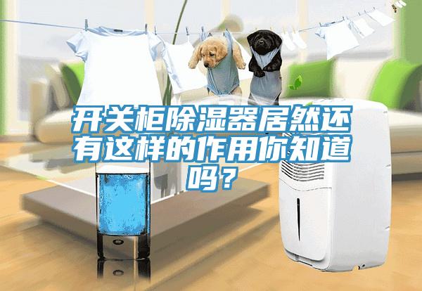 开关柜除湿器居然还有这样的作用你知道吗？