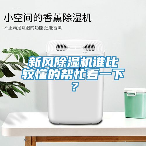 新风除湿机谁比较懂的帮忙看一下？