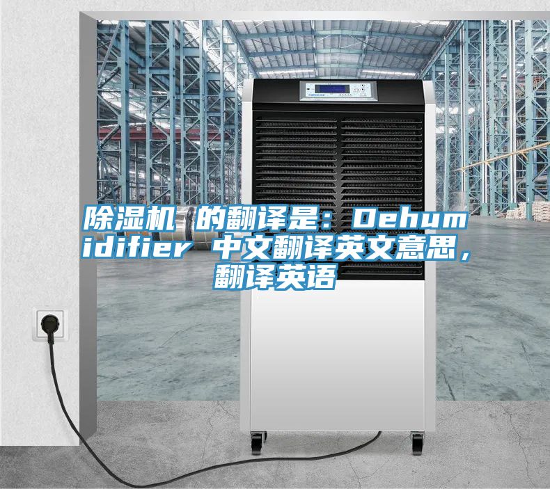 除湿机 的翻译是：Dehumidifier 中文翻译英文意思，翻译英语