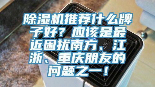 除湿机推荐什么牌子好？应该是最近困扰南方、江浙、重庆朋友的问题之一！